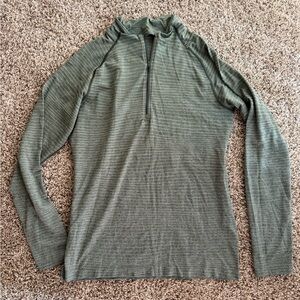 Lululemon Metal Vent Tech 1/2 Zip 2.0 Mens Green Size Large